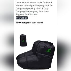 Black Down Booties for Women